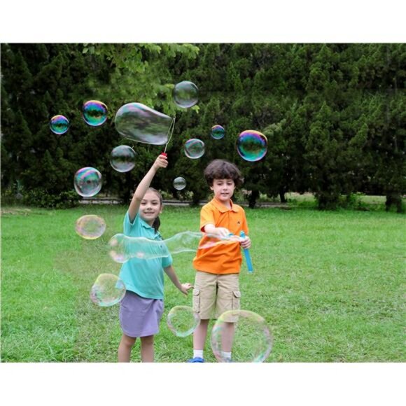 Bubble Maker Stick Toy with 30 Ounce Bubble Solution, 6 Pack, Multicolor - Picture 2 of 5